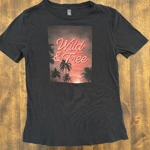 Wild & Free Navy Blue Top, Medium